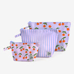 The Somewhere Co Handy Pouches in Sunburst on a grey background
