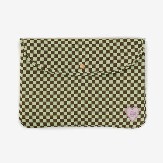 The Somewhere Co Laptop Sleeve in Lover's Muse pattern on a blank background