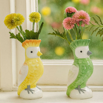 Perdy Parrot Bud Vase