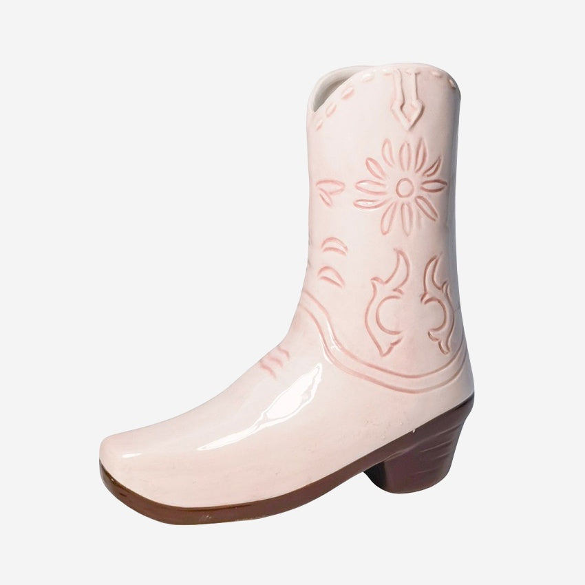 Cowgirl Boot Vase