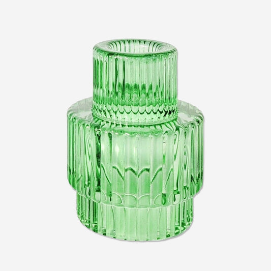 Glass Tiered Candle Holder