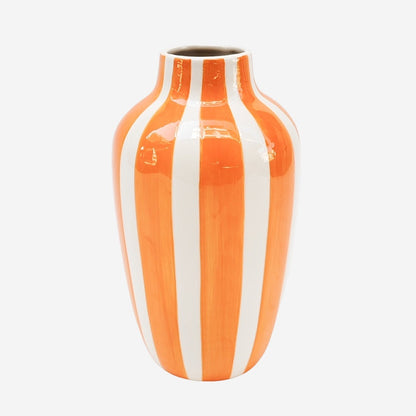 Halcyon Stripe Vase | Orange