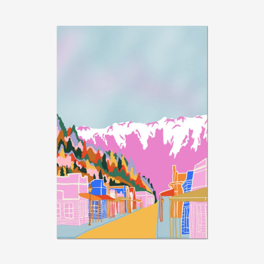 The West Moor Design Arrowtown Art Print on a blank background