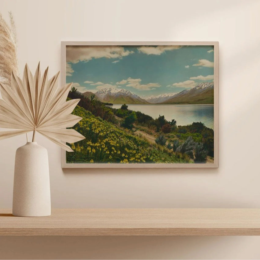 Lake Ohau, Waitaki Country 1940s Print