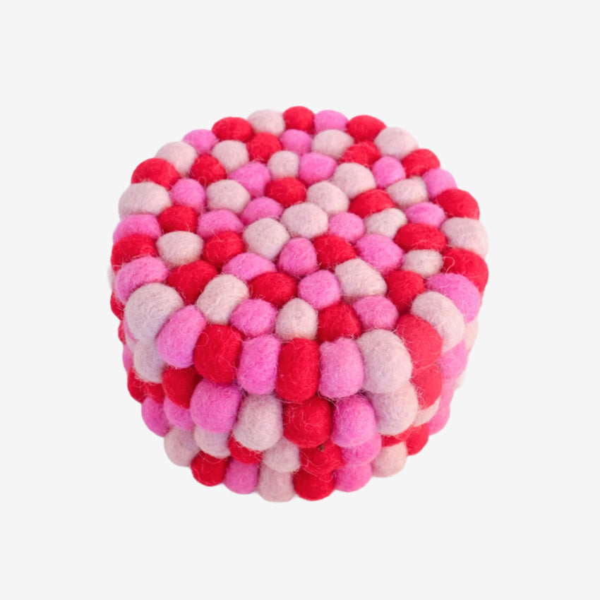 Felt Ball Coasters | Set of 4