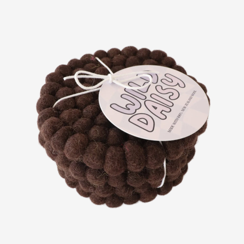 Felt Ball Coasters | Set of 4