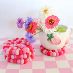 Felt Ball Coasters | Set of 4