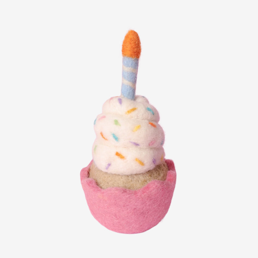 Felt Birthday Cupcake
