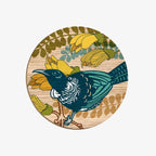 The Wolfkamp & Stone Screen Printed Coaster in Tui on a blank background
