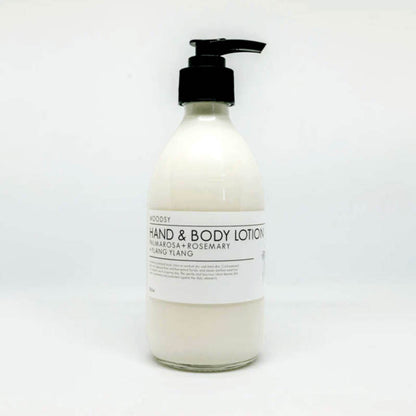 Hand & Body Lotion | Palmarosa, Ylang Ylang + Rosemary