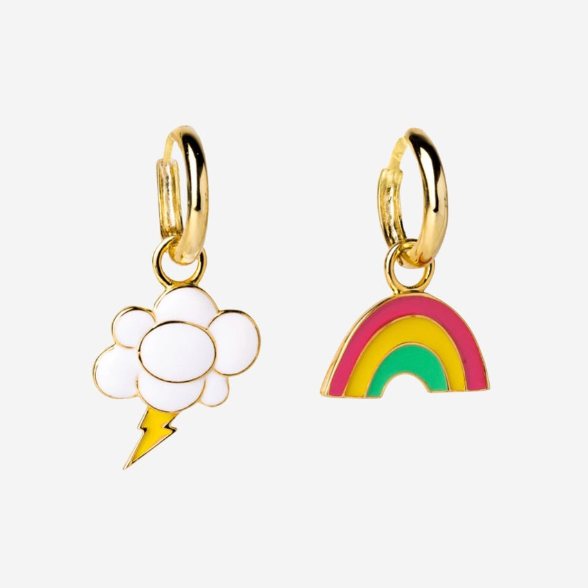 Rainbow & Cloud Hoops