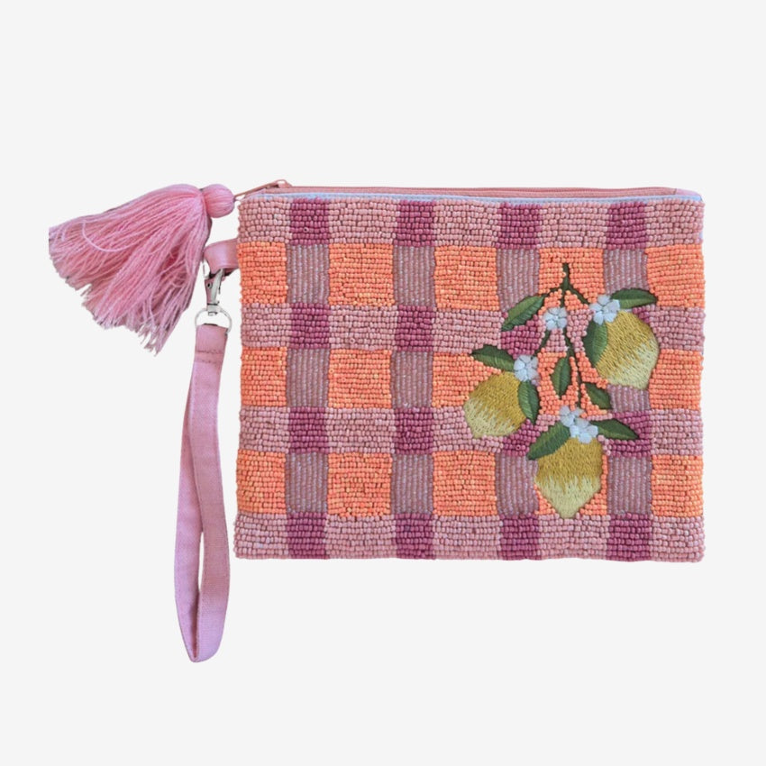 Beaded Purse | Lemon