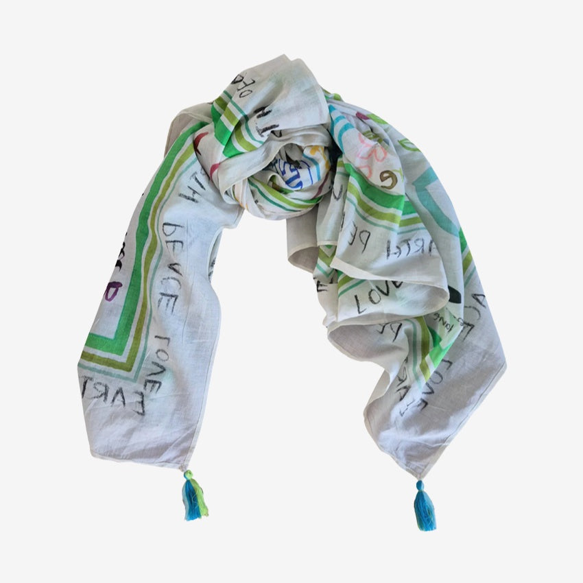 Cotton Scarf | Earth Peace Love
