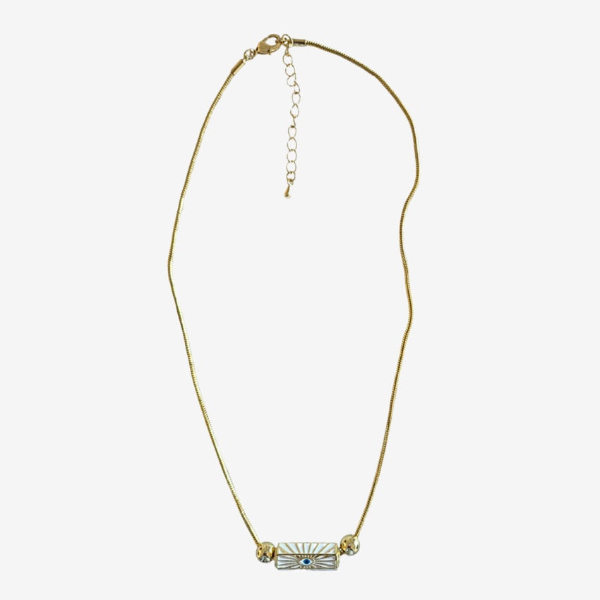 Snake Chain Charm Necklace