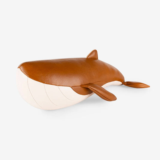 Tan Whale Bookend