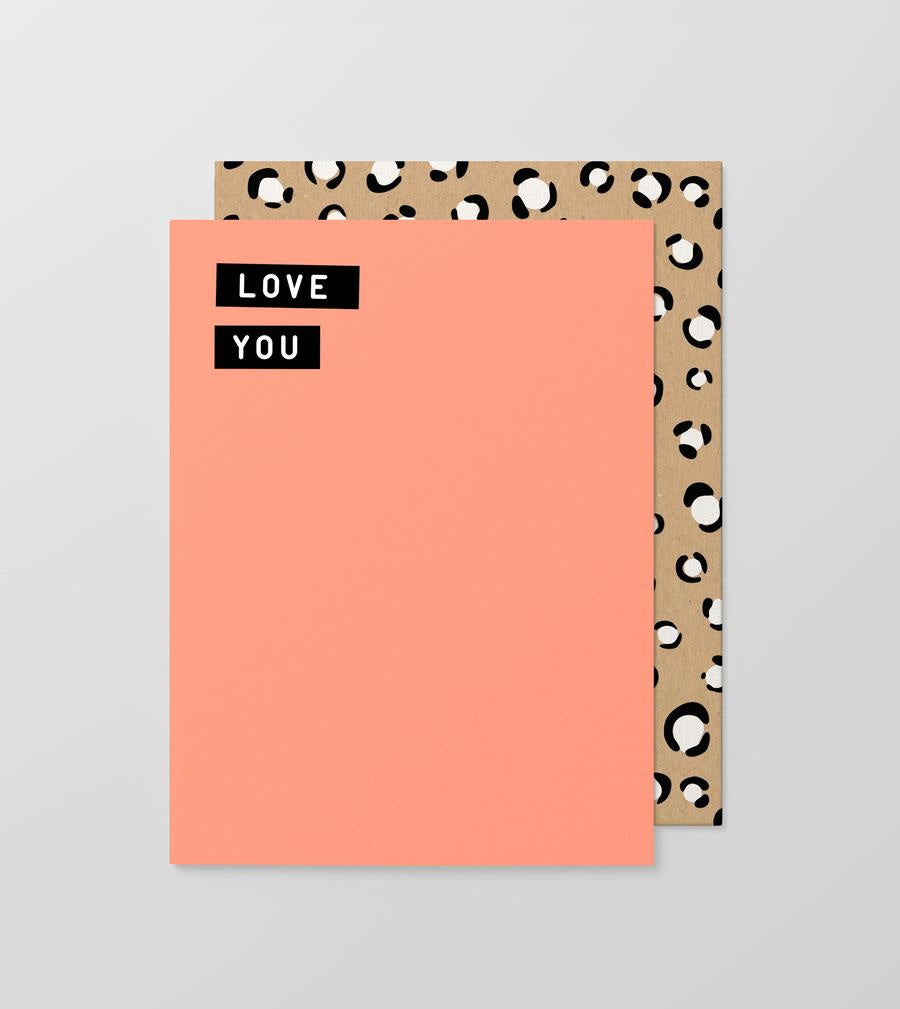 Gift Card | Love You (fluro)