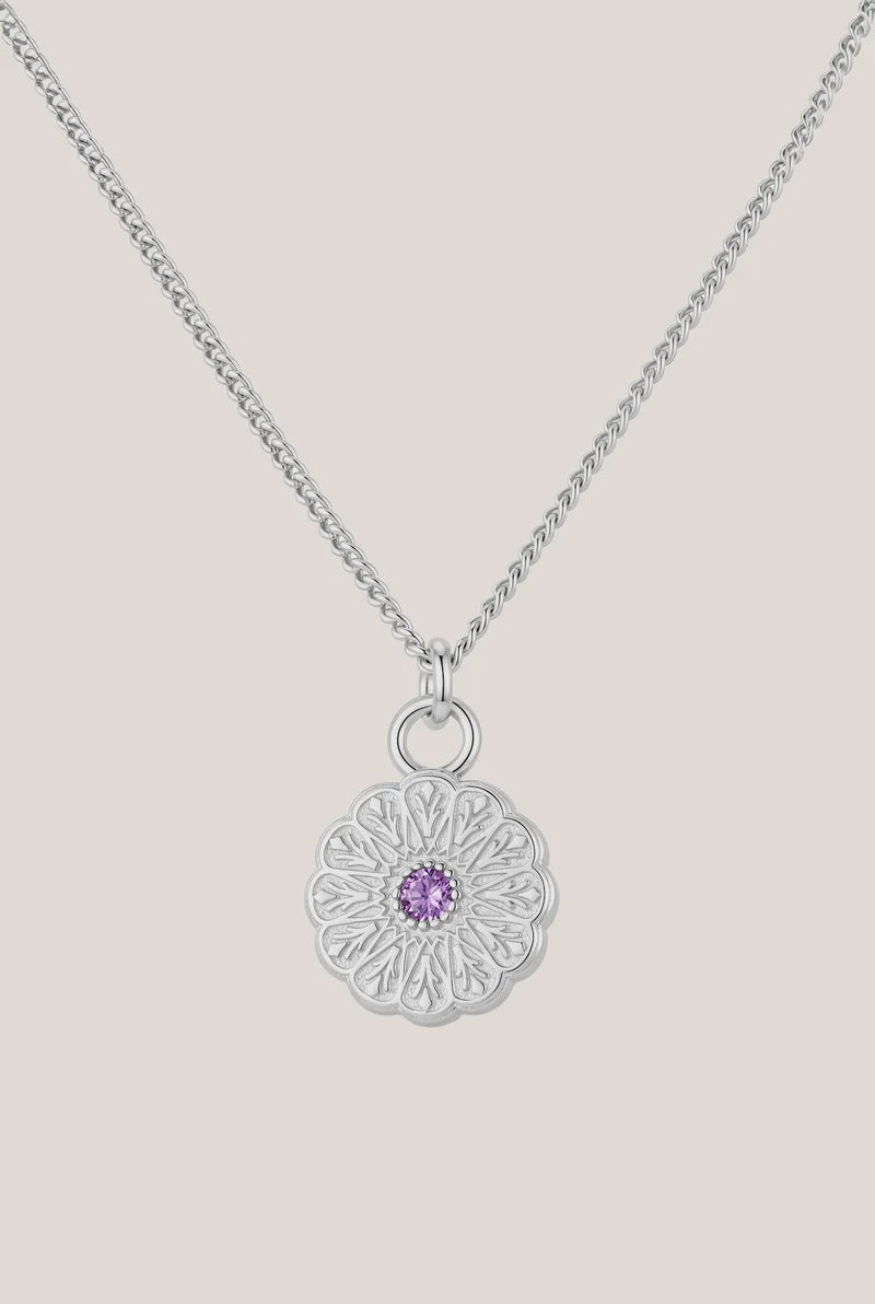 Birthstone Necklace | February / Amethyst