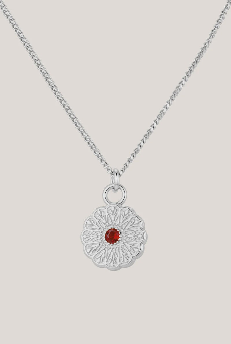 Birthstone Necklace | January / Garnet