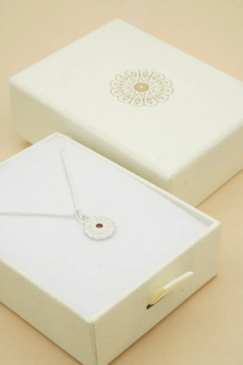 Birthstone Necklace | January / Garnet