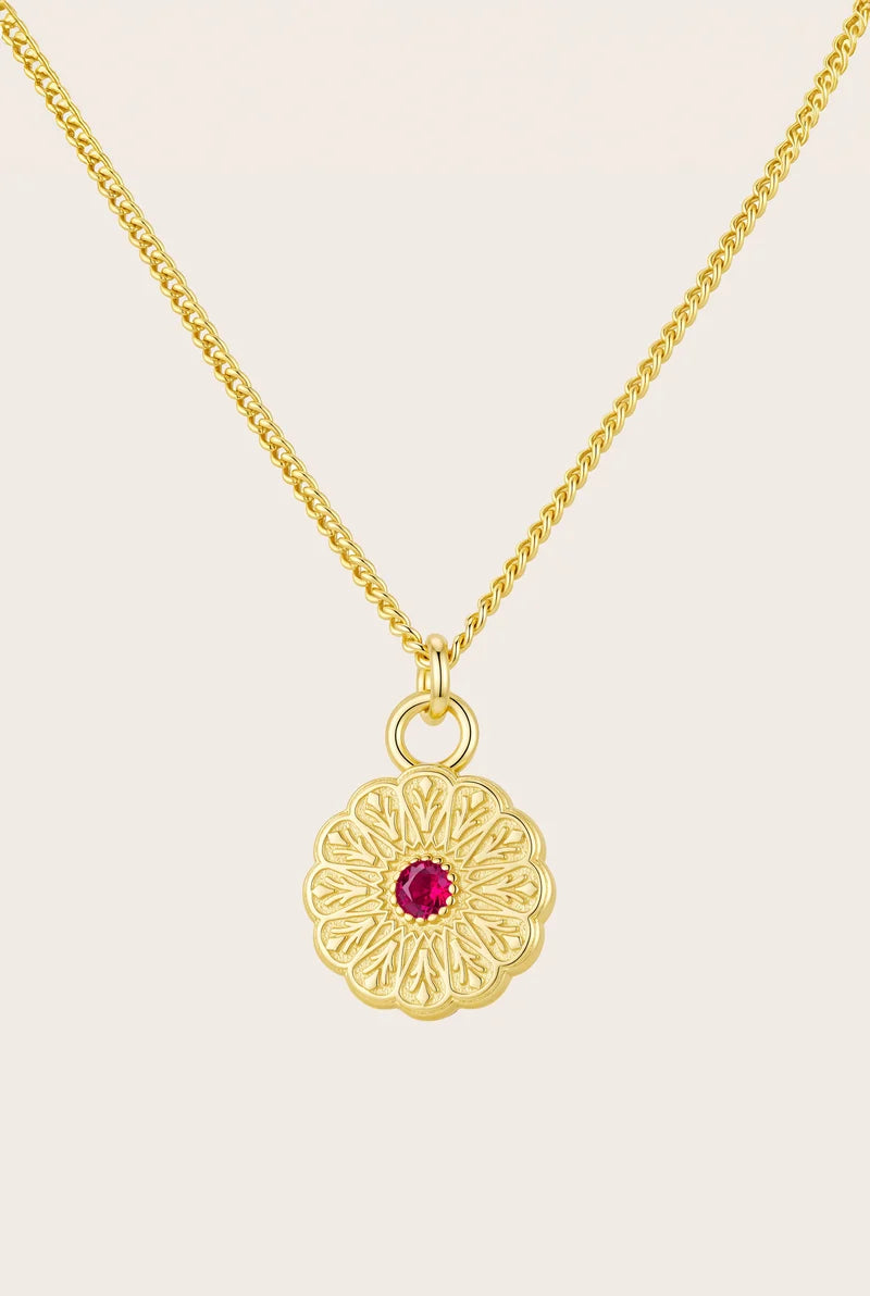Birthstone Necklace | July / Ruby