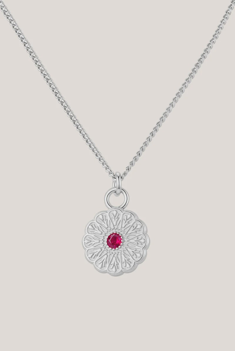 Birthstone Necklace | July / Ruby