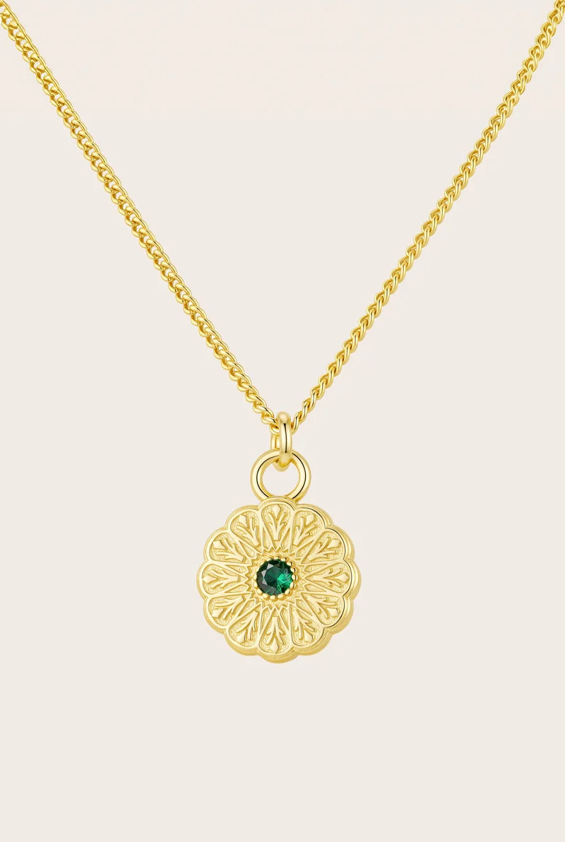 Birthstone Necklace | May / Emerald