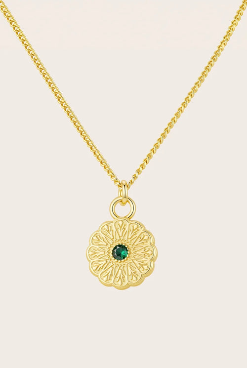 Birthstone Necklace | May / Emerald