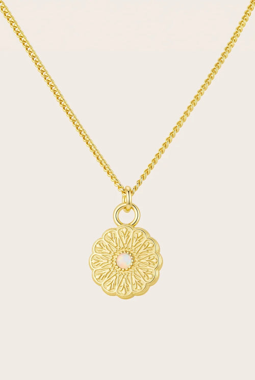 Birthstone Necklace | October / Opal