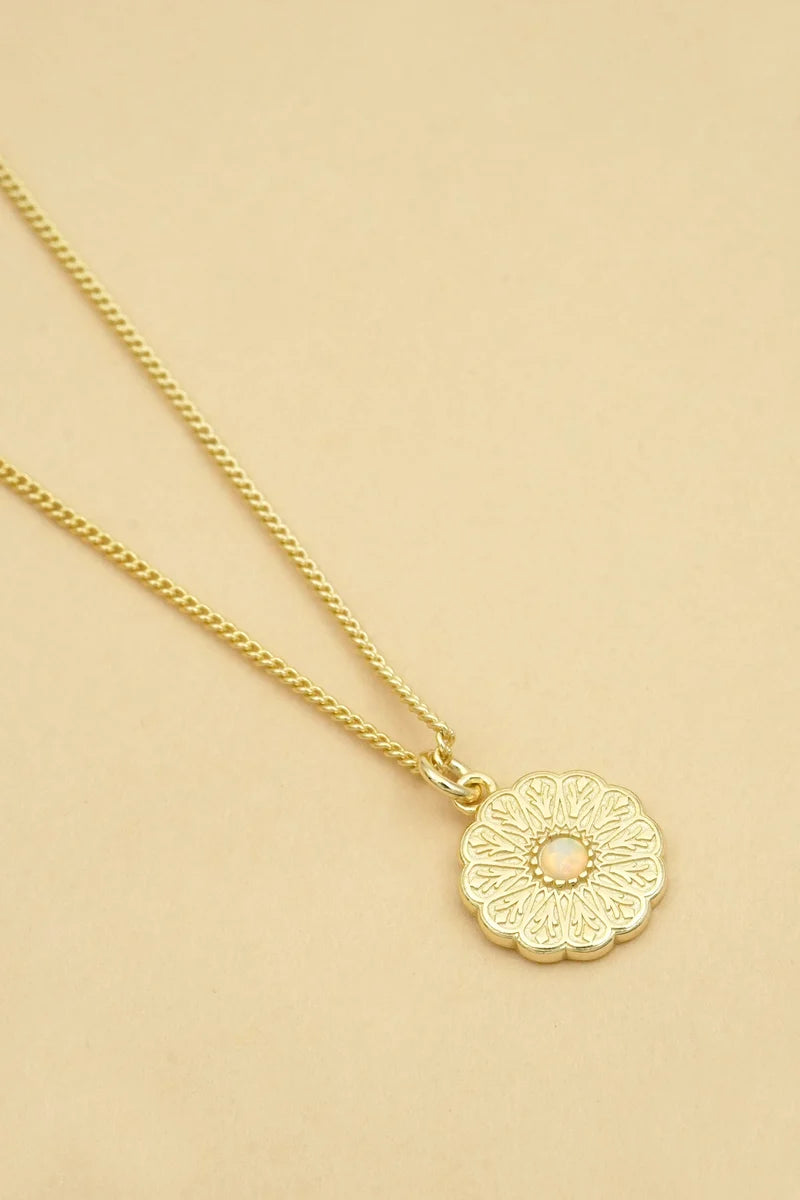 Birthstone Necklace | October / Opal