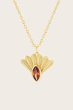 Fantail Messenger Necklace | Brown