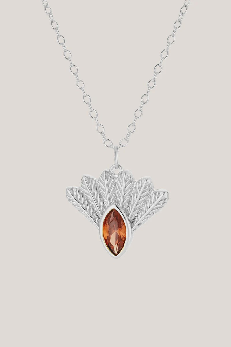 Fantail Messenger Necklace | Brown