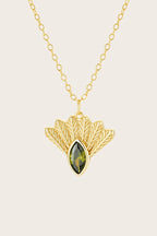 Fantail Messenger Necklace | Olive