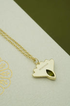 Fantail Messenger Necklace | Olive