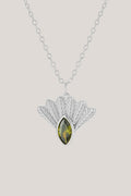 Fantail Messenger Necklace | Olive
