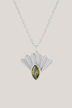 Fantail Messenger Necklace | Olive