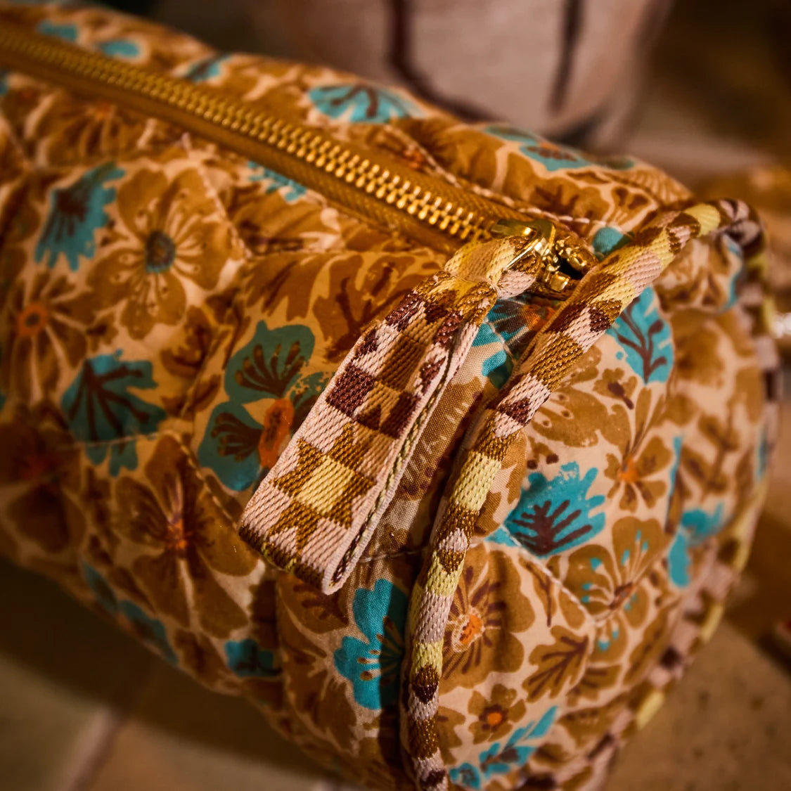 Magnolia Makeup Bag | Turquoise
