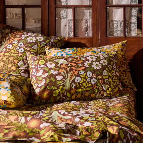 Sloane Cotton Pillowcase Set | Umber