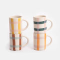 Espresso Mugs Set of 4 | Multi Check