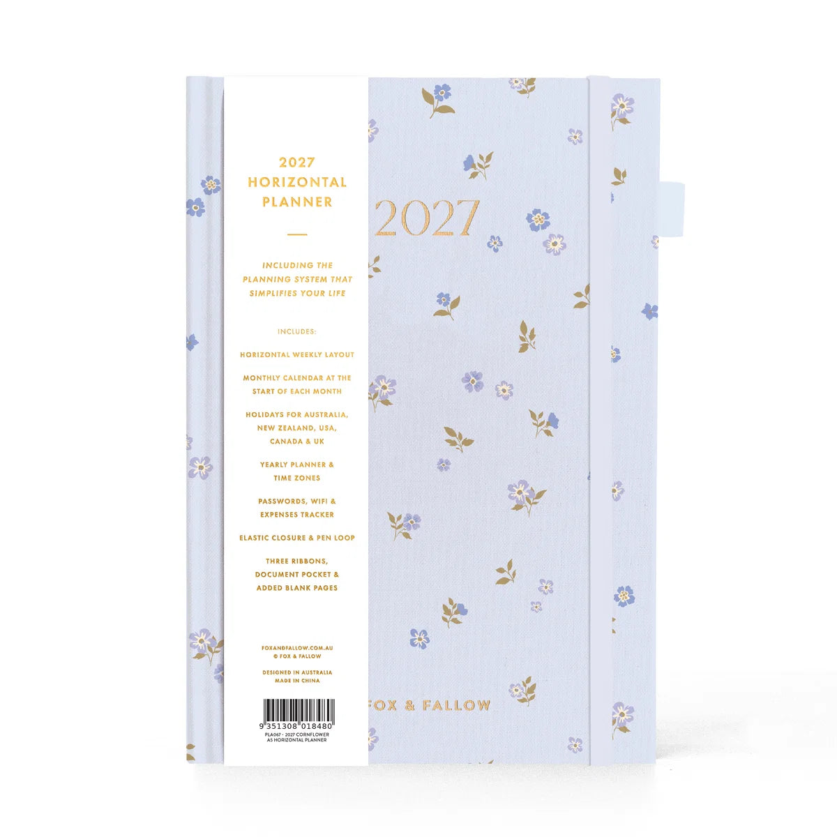 2027 A5 Horizontal Planner | Cornflower