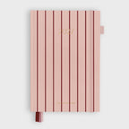 2027 A5 Horizontal Planner | Rose Pinstripe