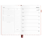 2027 A5 Horizontal Planner | Rose Pinstripe