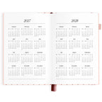 2027 A5 Horizontal Planner | Rose Pinstripe