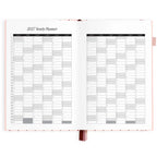 2027 A5 Horizontal Planner | Rose Pinstripe