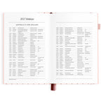 2027 A5 Horizontal Planner | Rose Pinstripe