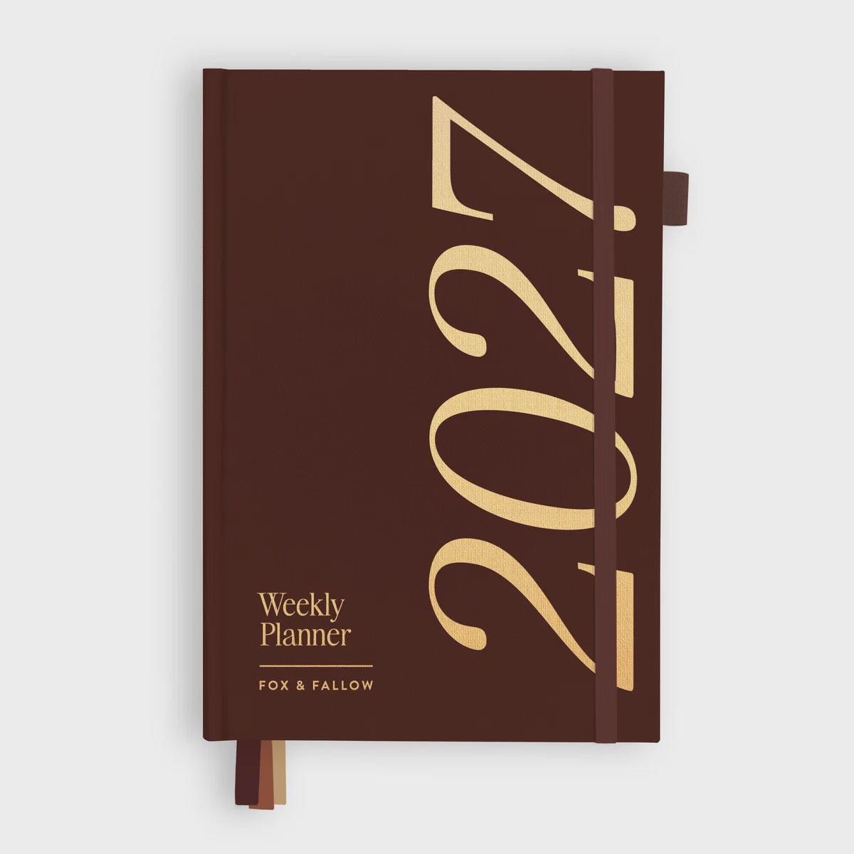 2027 A5 Vertical Planner | Chocolate