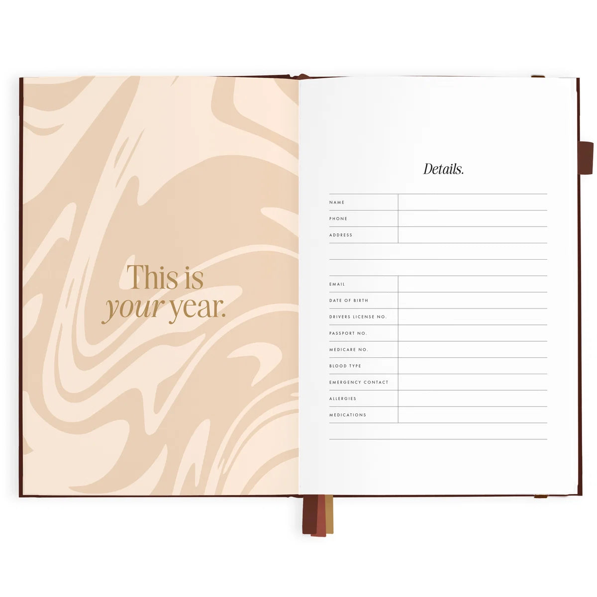2027 A5 Vertical Planner | Chocolate
