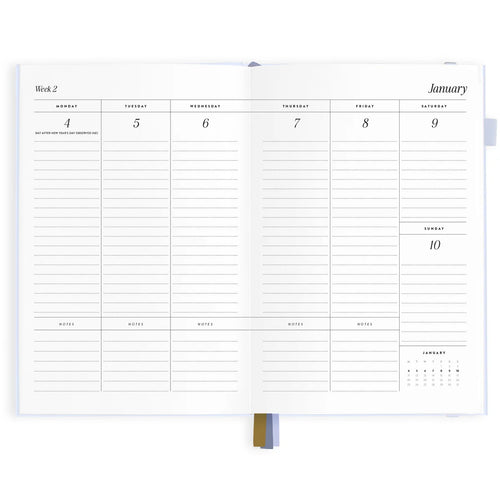 2027 A5 Vertical Planner | Powder