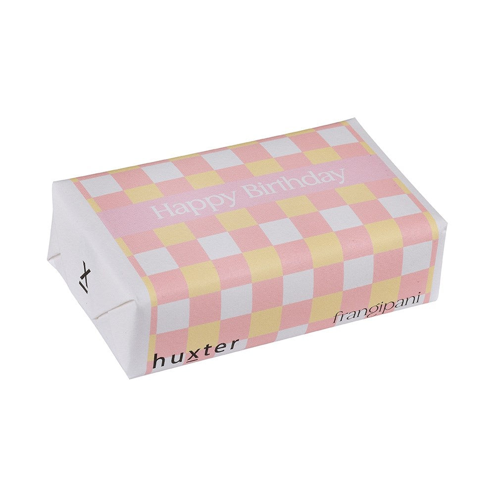 Soap | Happy Birthday (pink / yellow checks)