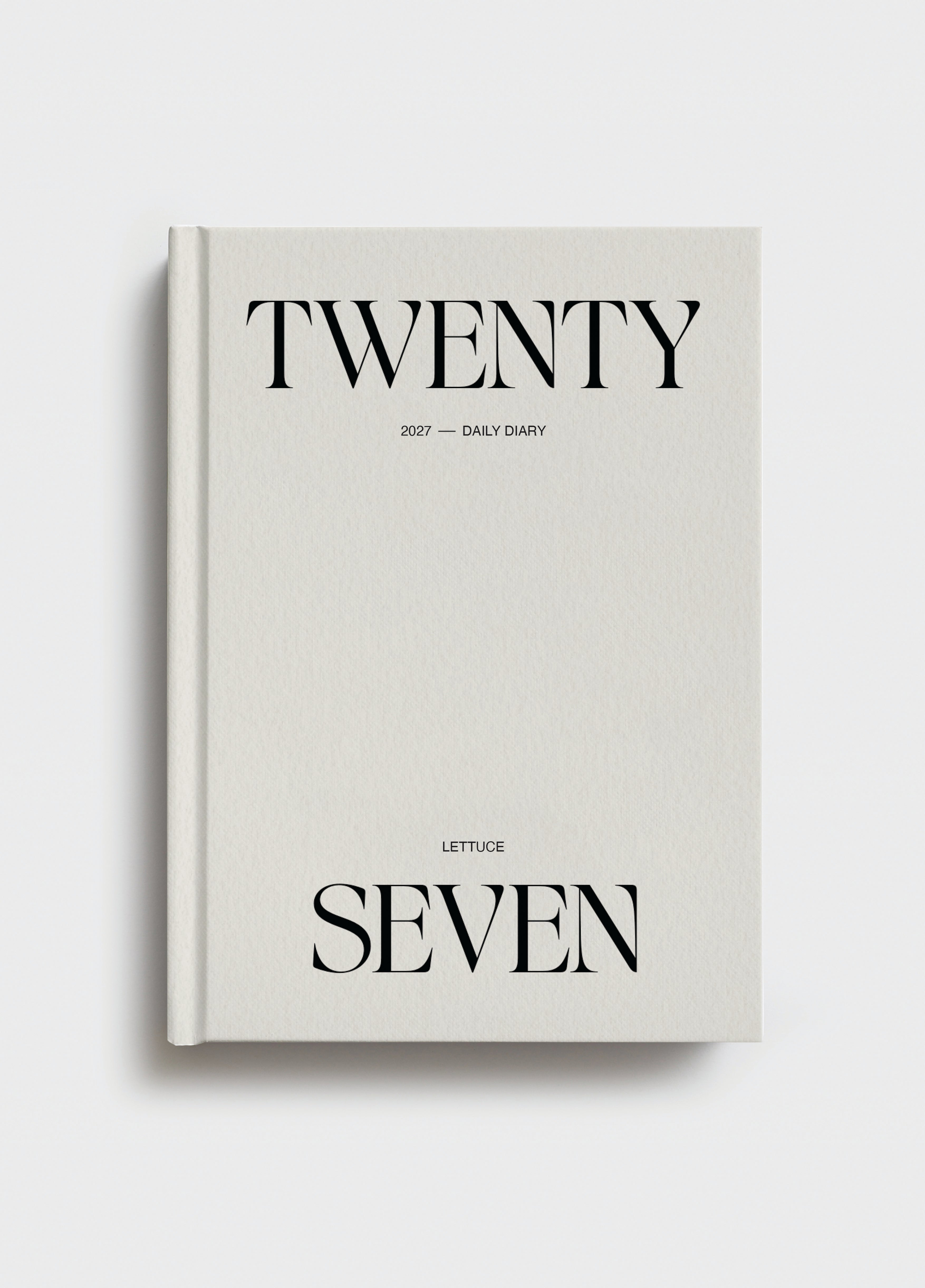 Daily Diary 2027 | Minimal Typographic