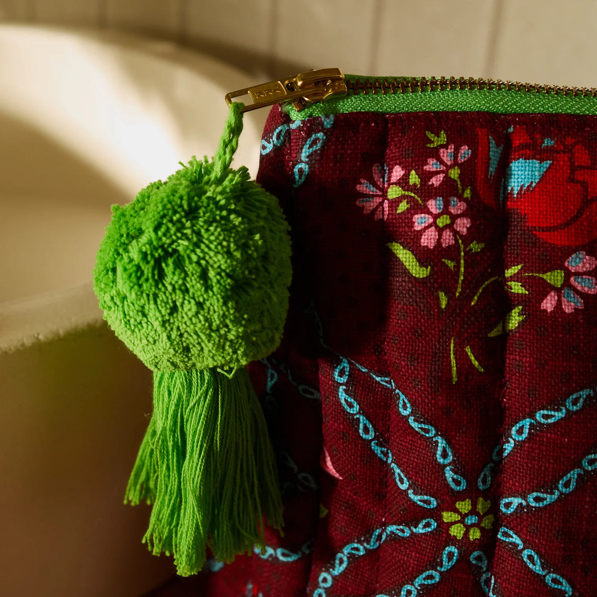 Norali Quilted Cosmetic Bag | Sienna